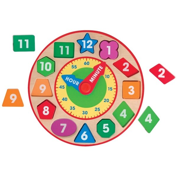 Melissa & Doug Wooden Shape Sorting Clock. Opens flyout.