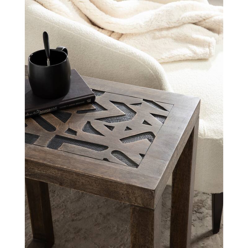 Kate and Laurel Elyria Wood Side Table