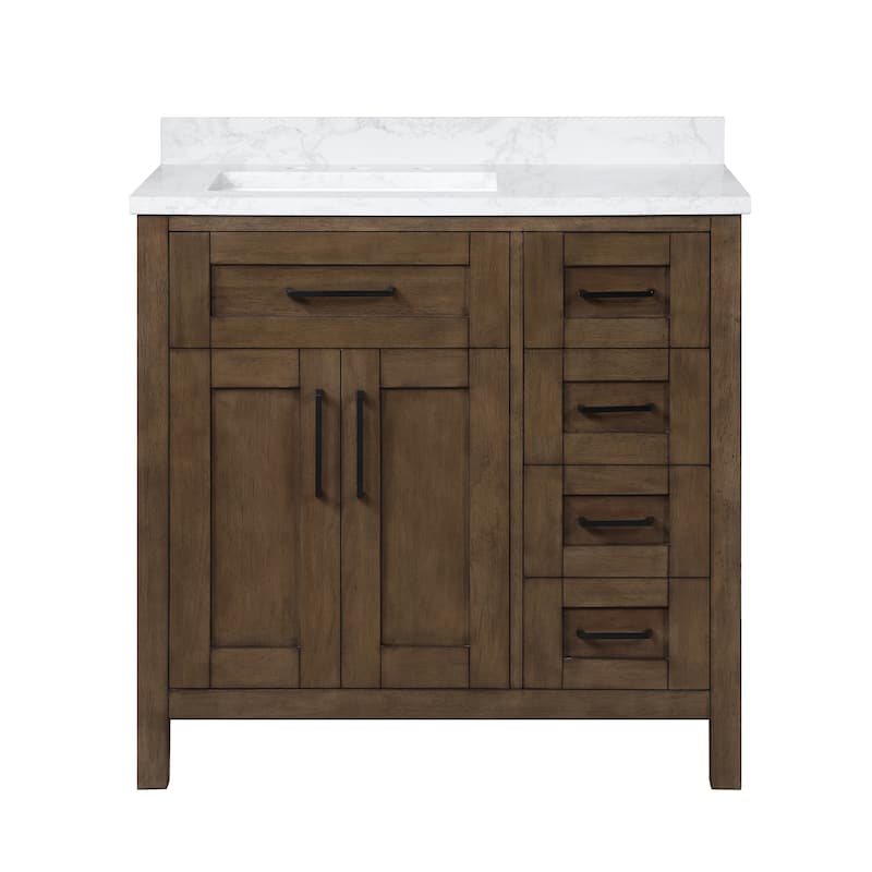 OVE Decors Tahoe 36 in. Almond Latte Vanity