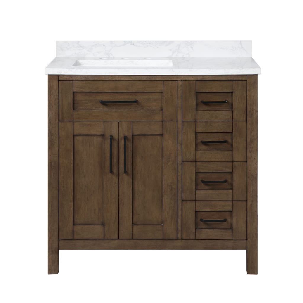 OVE Decors Tahoe 36 in. Almond Latte Vanity