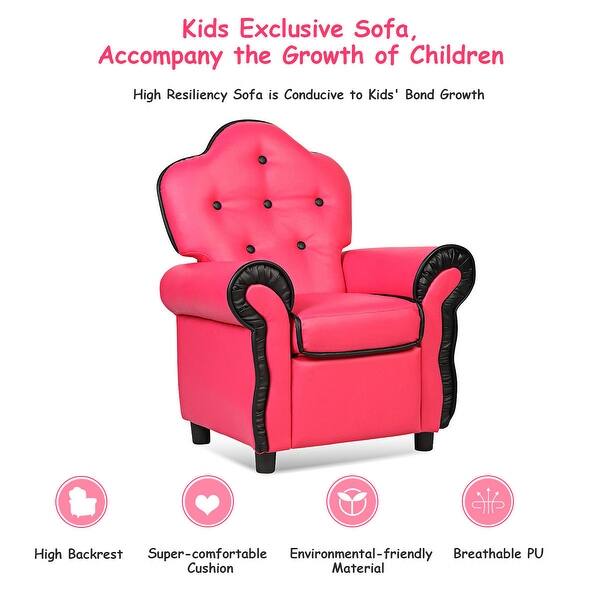 Shop Costway Children Recliner Kids Sofa Chair Couch Living Room