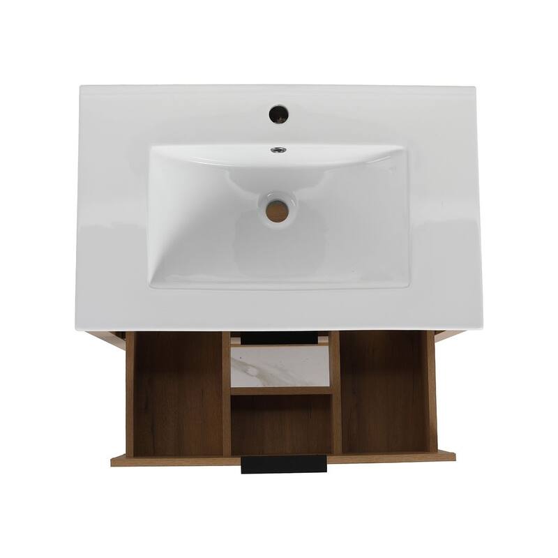 30" Bathroom Vanity with Sink and 2 Soft-Close Drawers