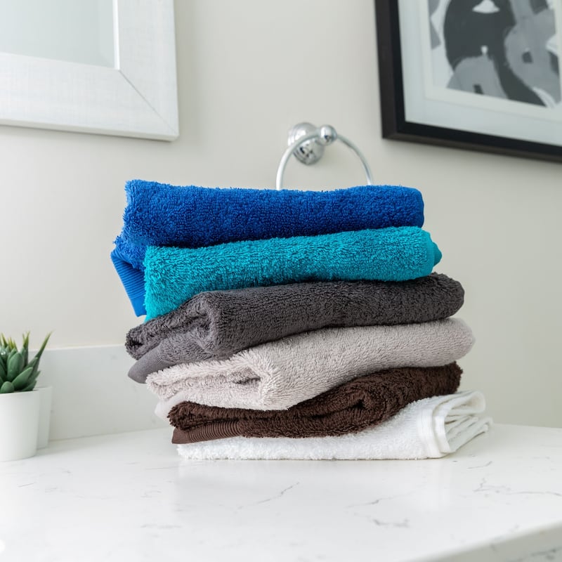 Fabstyles Camelot Hand Towel 600 GSM Zero-Twist Cotton Set of 4 - 16"x28"