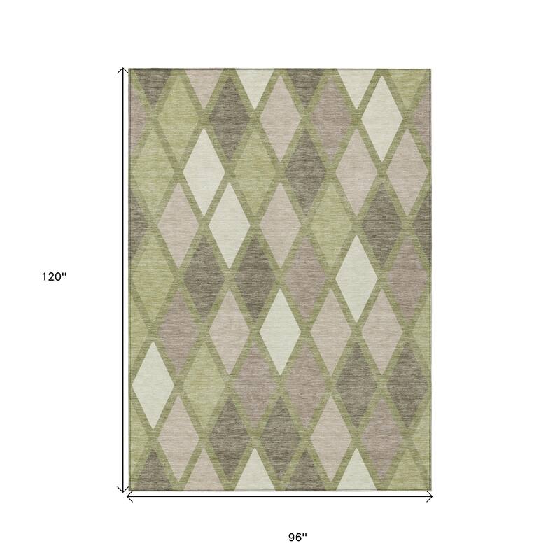 HomeRoots Geometric Transitional Rectangle Outdoor Rug