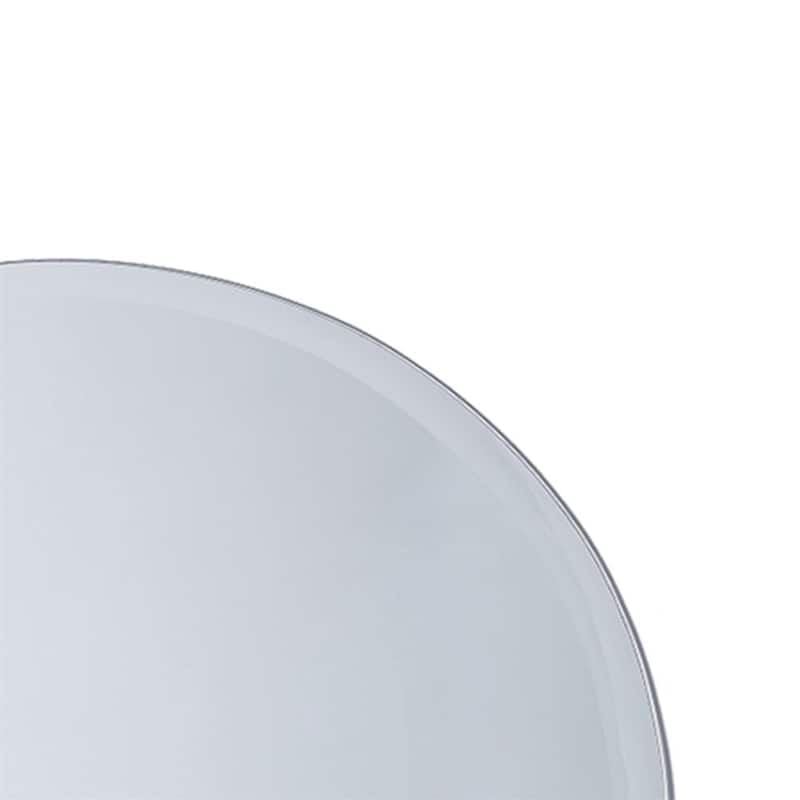 22" Round Frameless Bathroom Vanity Mirror - Mirrored Glass - 22 in.