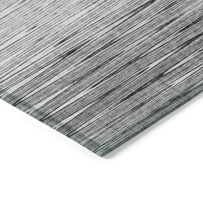 Machine Washable Indoor/ Outdoor Chantille Ombre Stripes Rug