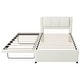 preview thumbnail 11 of 21, Merax Full Size Upholstery platform bed with Trundle