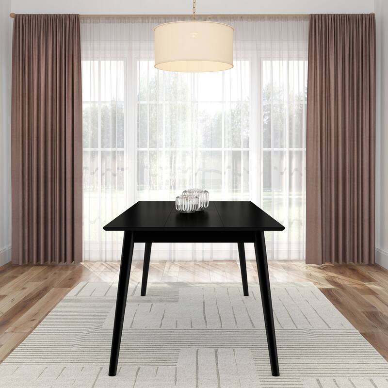Mid-Century Modern 48" Rectangular Dining Table for 6