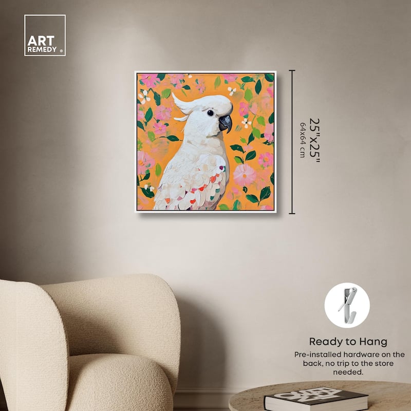White Cockatoo II Canvas by Art Remedy