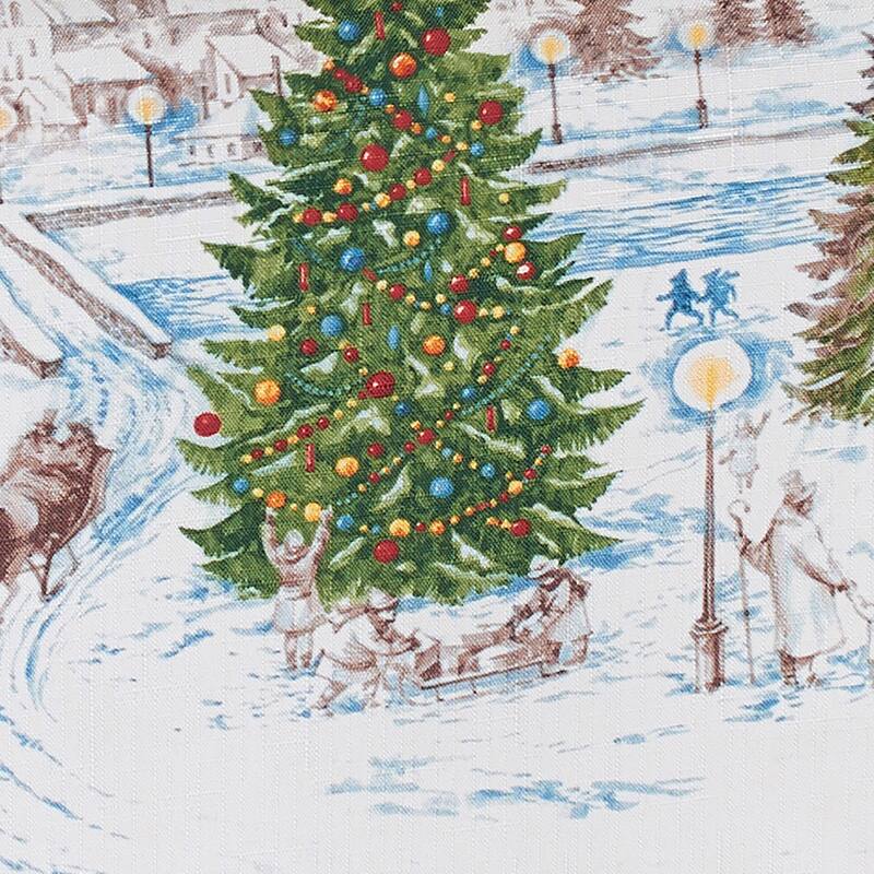 Santa's Snowy Sleighride Table Runner - 13"x70"