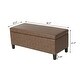 preview thumbnail 14 of 33, Adeco Velvet Storage Ottoman Bench Rectangular Footstool Lift Top