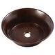 preview thumbnail 2 of 5, Sinkology Copernicus Copper 16" Round Vessel Sink with Ashfield Vessel Faucet Kit