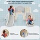 preview thumbnail 12 of 16, Kids Slide Playset Structure 7 in 1, Freestanding Spaceship Set with Slide, Arch Tunnel, Ring Toss and Basketball Hoop