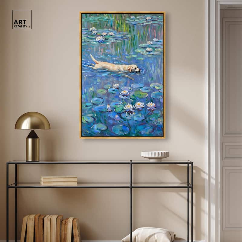 Lily Lagoon II Canvas by Modern Classic Art Remedy