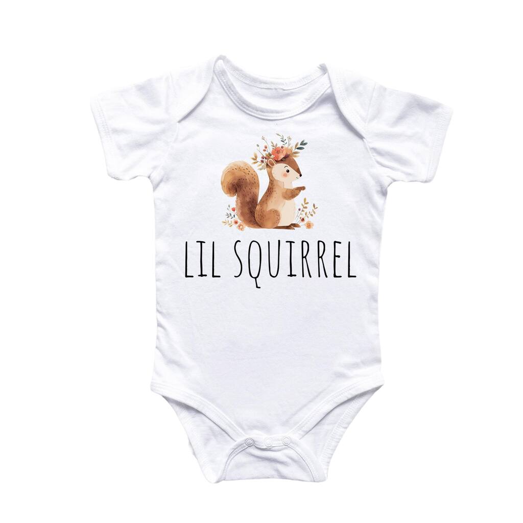 Little Squirrel - Baby Boy Girl Clothes Infant Bodysuit Funny Cute Newborn