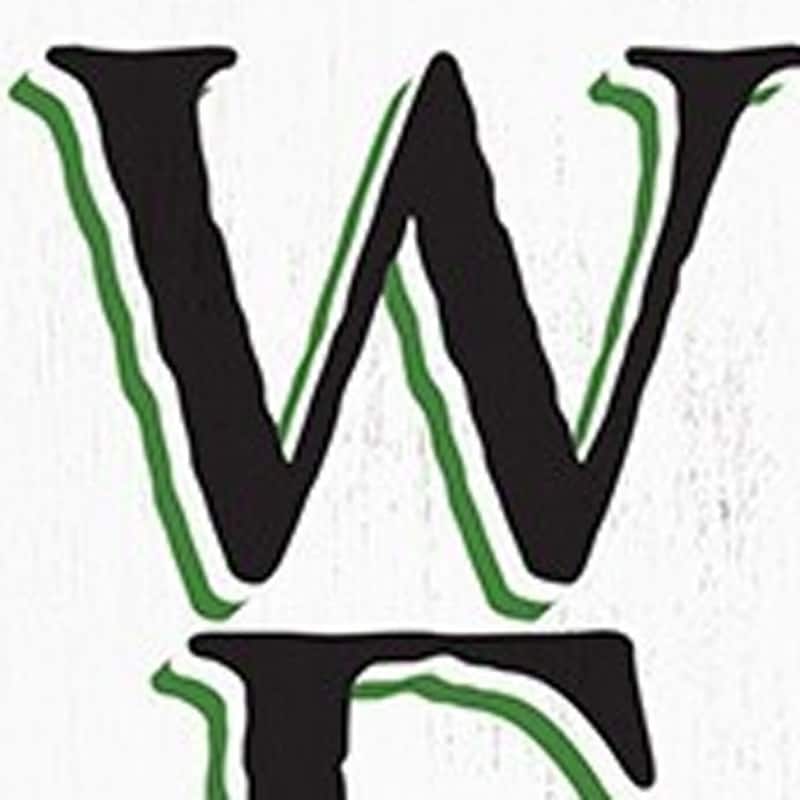 HomeRoots 36" White Pink And Green Solid Wood Welcome Porch Sign