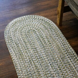 Colonial Mills Zelli Multi-Colored Indoor / Outdoor Braided Runner Rug ...