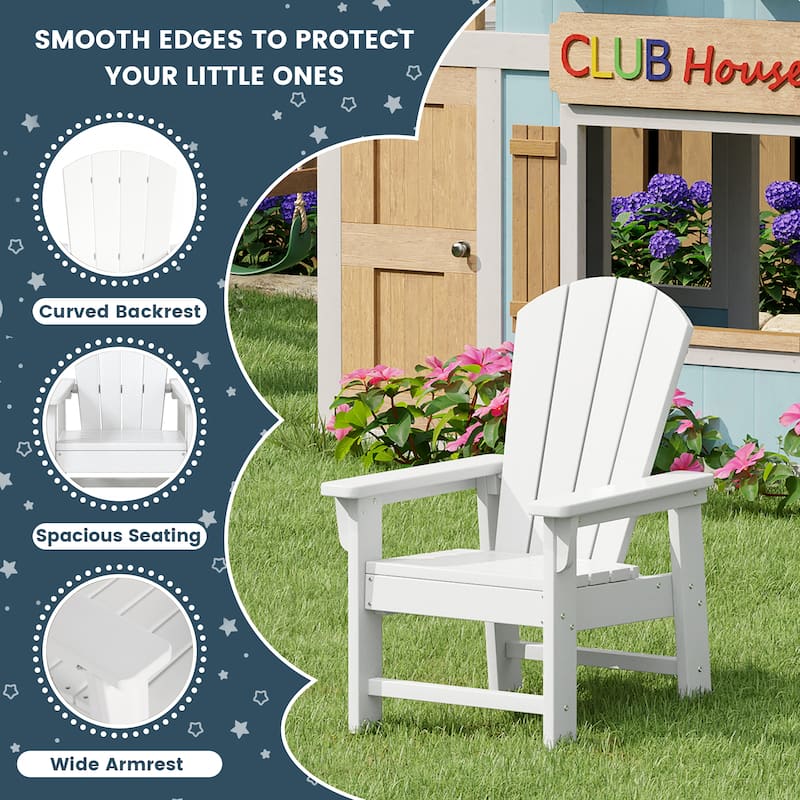 Laguna Kids Outdoor Poly Adirondack Chair (Set of 4)