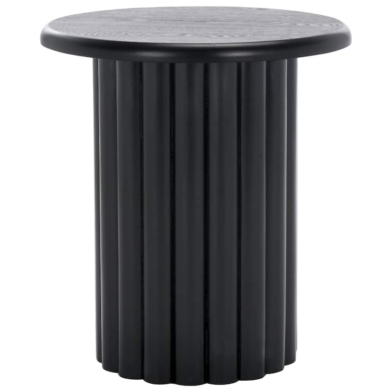 SAFAVIEH Monka Round Top Pedestal End Table, Fully Assembled - 18"W x 18"D x 20"H