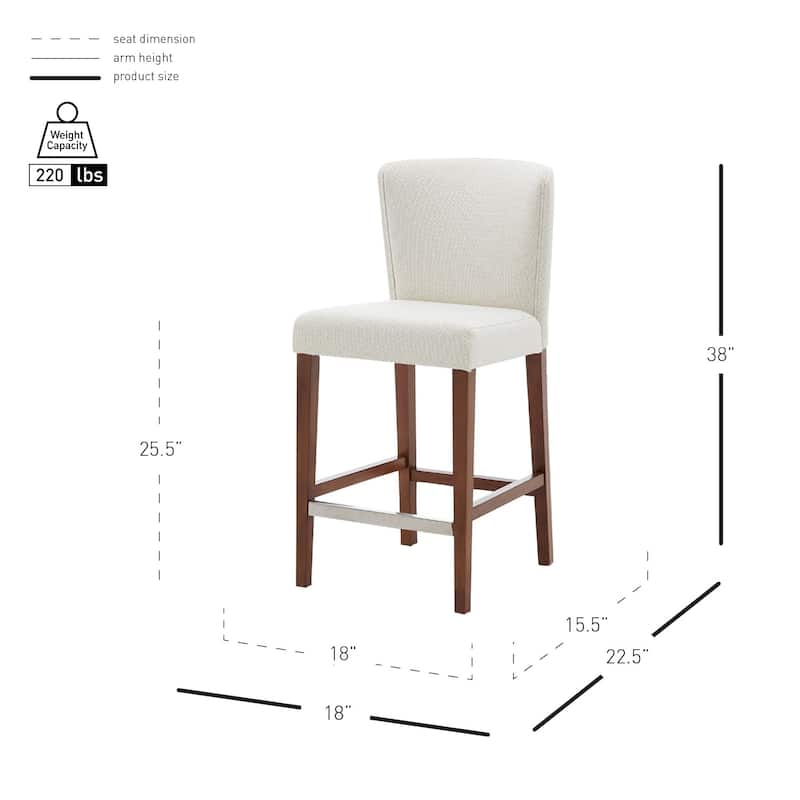 NPD Furniture Albie KD Fabric Counter Stool