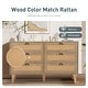 preview thumbnail 21 of 36, Rattan Drawer Accent Storage Cabinet for Living Room