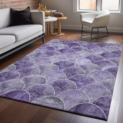 Premium Washable Super Soft Contemporary Geo Mayfield Rug