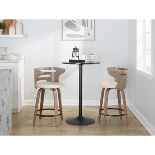 Carson Carrington Cranagh 24" Upholstered Counter Stools (Set of 2)