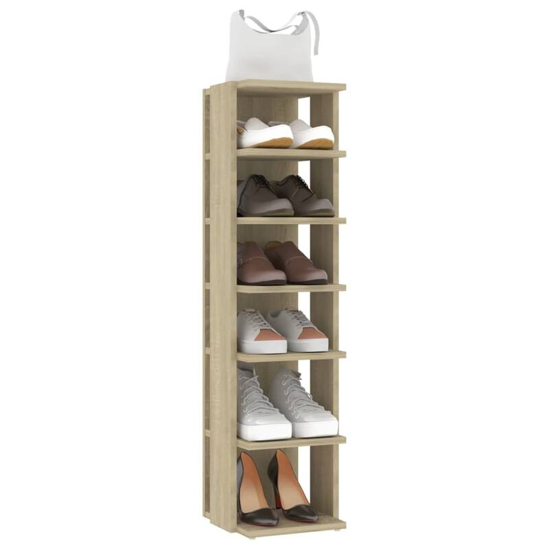 vidaXL Shoe Cabinet Shoe Storage Organizer for Living Room Engineered Wood