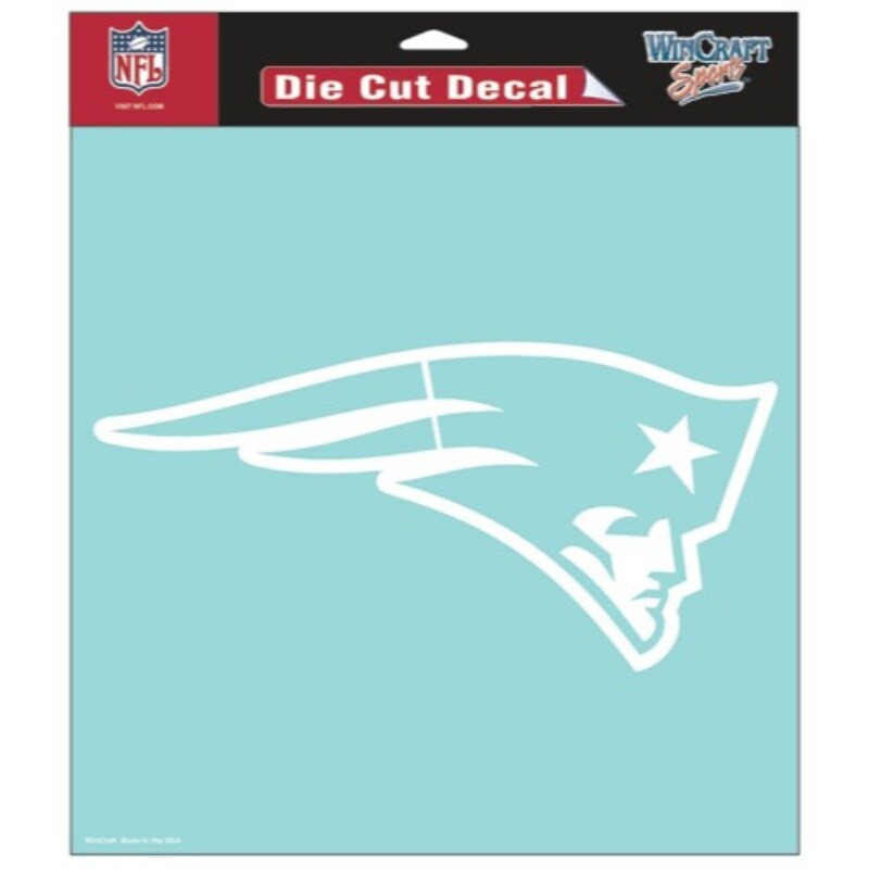 Shop New England Patriots Decal 8x8 Die Cut White Overstock 22204529