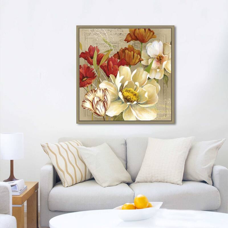 "Jardin I" by Carol Robinson Print on Floating Canvas