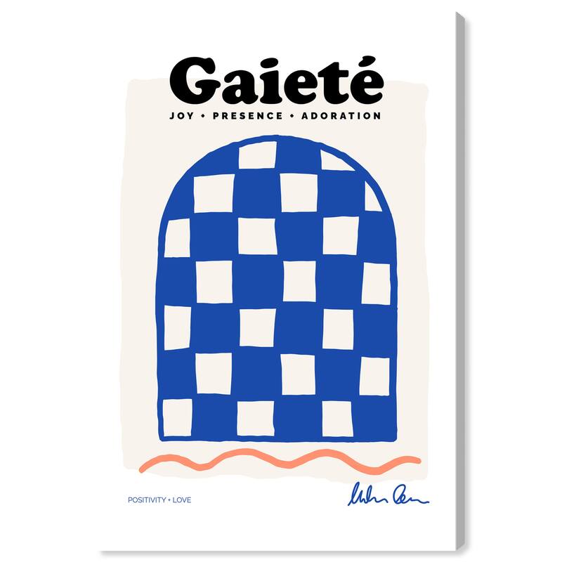 Wynwood Studio Canvas Advertising Gaiete Poster Blue and Modern & Contemporary Wall Art Canvas Print