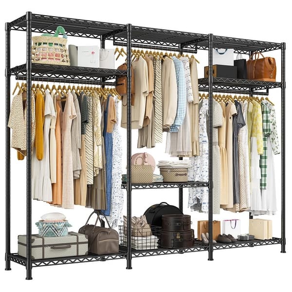 Heavy Duty Clothes Racks for Hanging Clothes Rack Load 795LBS Clothing