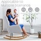 preview thumbnail 34 of 33, HOMYKA Teddy Rocking Chair Nursery Glider Modern Accent Armchair with High Backrest