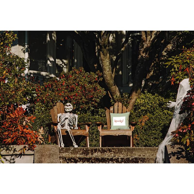 Halloween Spooky Ticking Indoor/Outdoor Throw Pillow