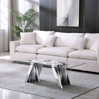 Tempered Glass Top Coffee Table