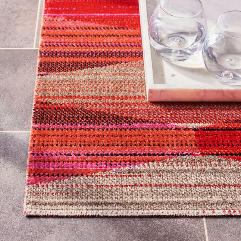 SAFAVIEH Montage Sunija Indoor/ Outdoor Waterproof Patio Backyard Rug