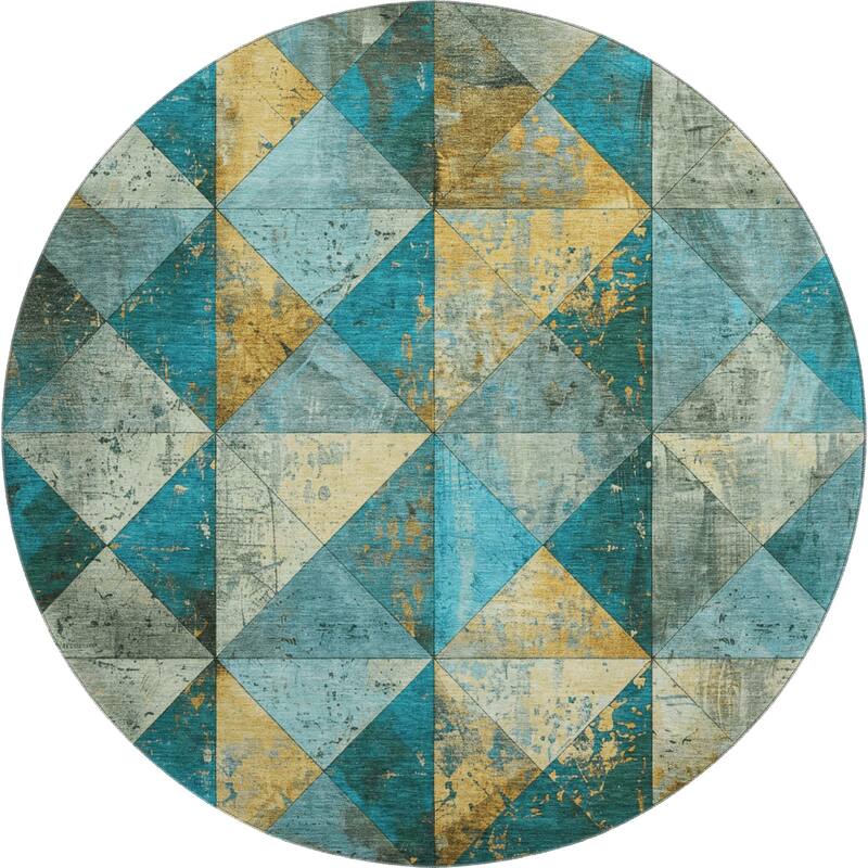 Premium Washable Super Soft Diamond Mosaic Mayfield Rug
