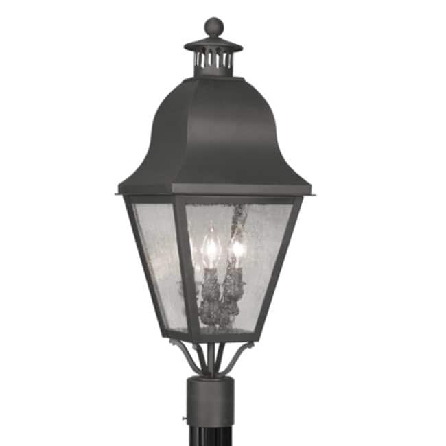 Livex Lighting Amwell 3 Light 26-3/4" High Outdoor Post Light