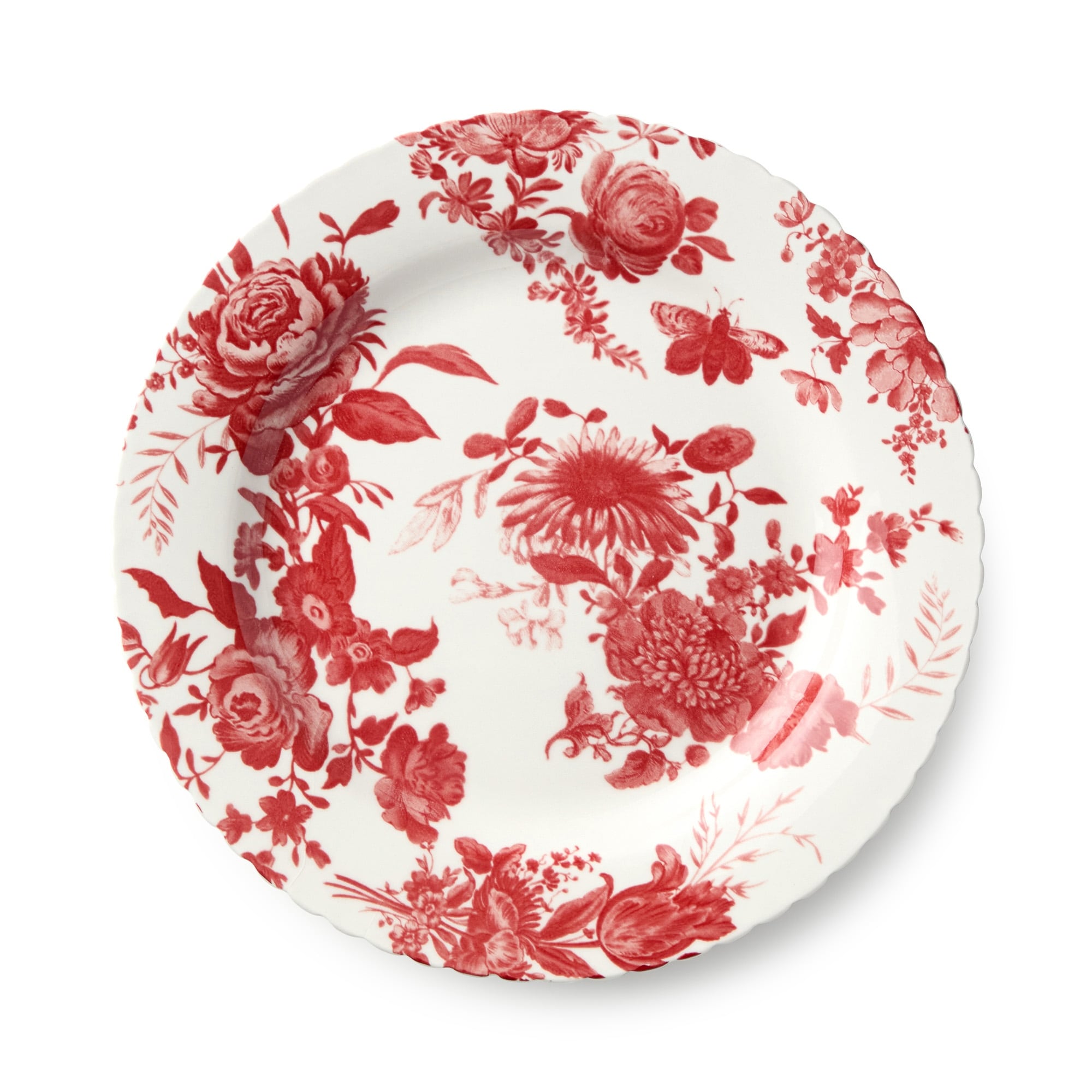 Certified International Gabrielle Rose 8.5" Salad/Dessert Plates, Set of 6 Assorted Designs - 8.50"L x 8.50"W x 0.88"H