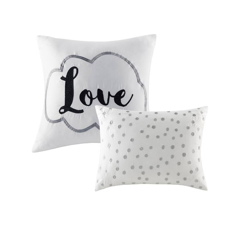 Intelligent Design Khloe Metallic Printed Duvet Cover Set