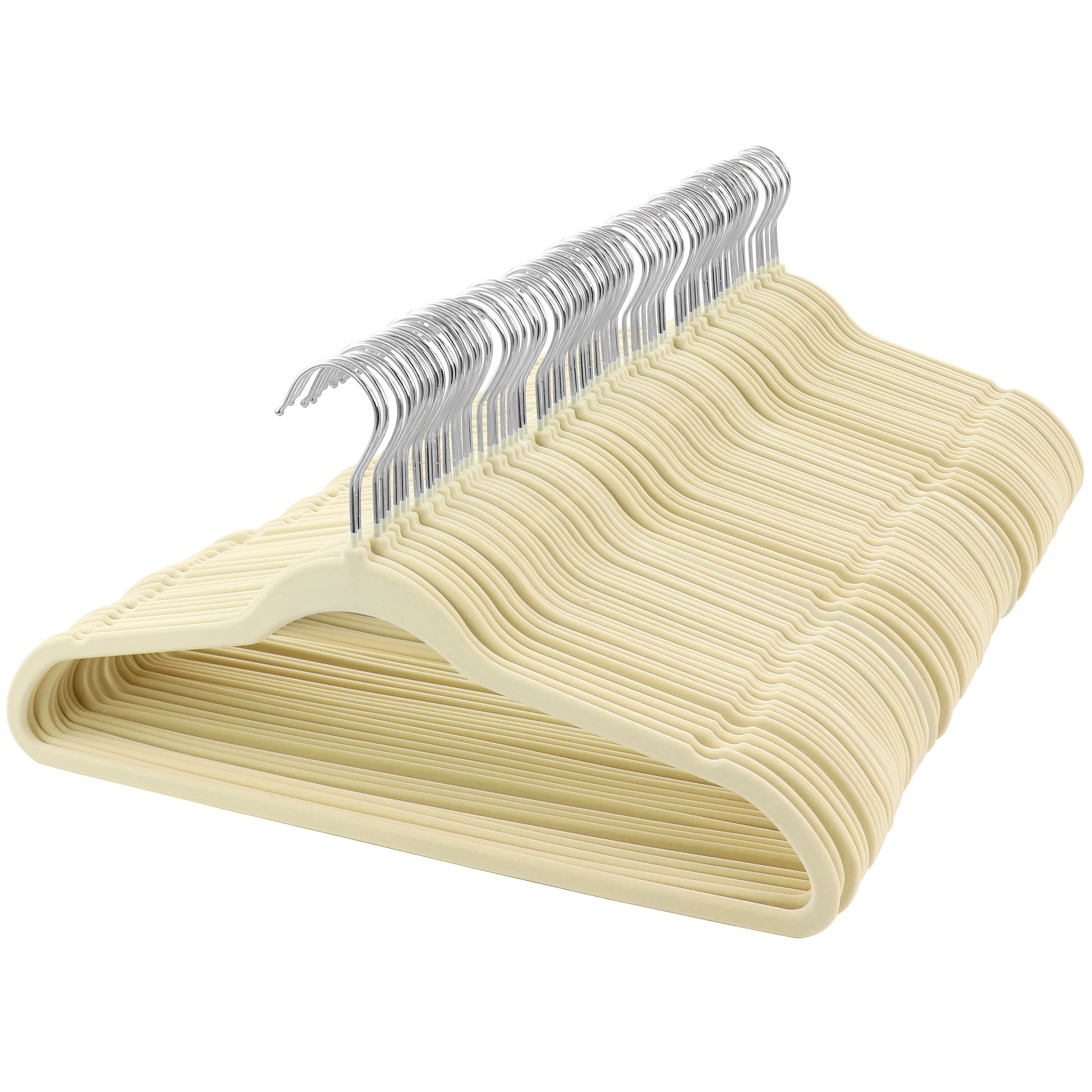 Elama Gray Plastic Hangers 100-Pack