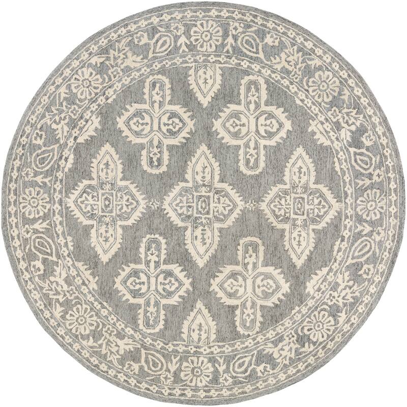 Livabliss Lisbet Handmade Boho Medallion Wool Area Rug
