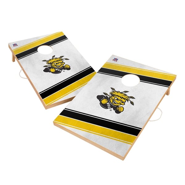 slide 2 of 5, Wichita State University Shockers Regulation 2x4 Cornhole Set