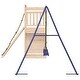 preview thumbnail 6 of 17, vidaXL Swing Set Outdoor Backyard Wooden Playground Equipment for Kids Age 3-8
