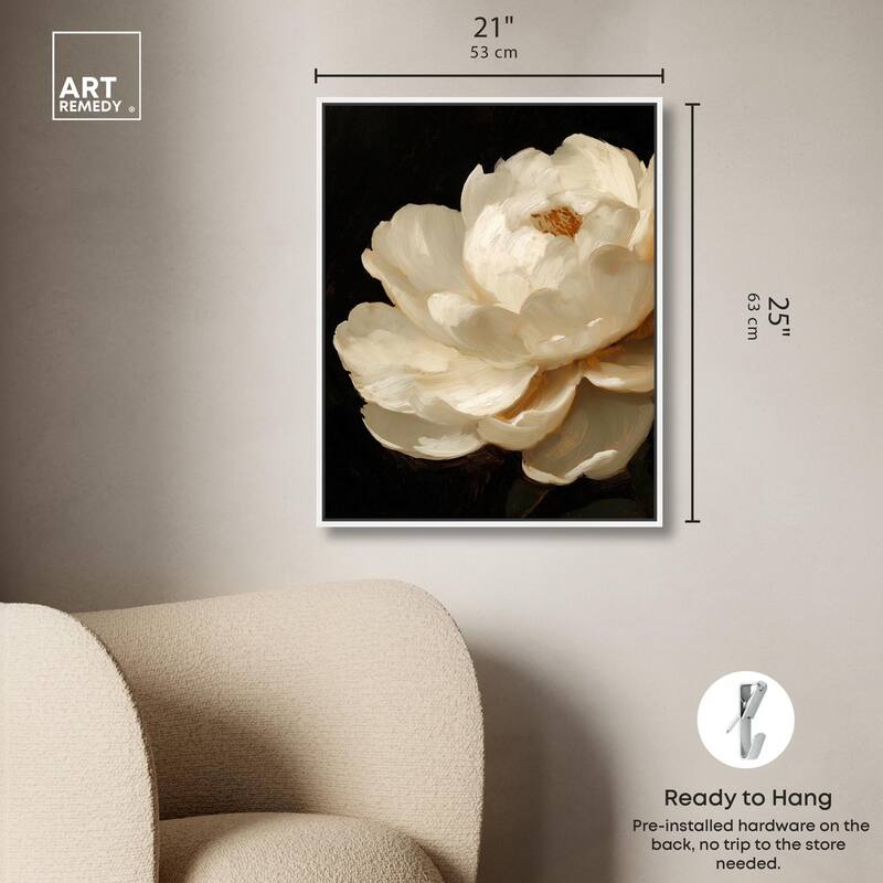 Dramatic Bloom Canvas by Art Remedy