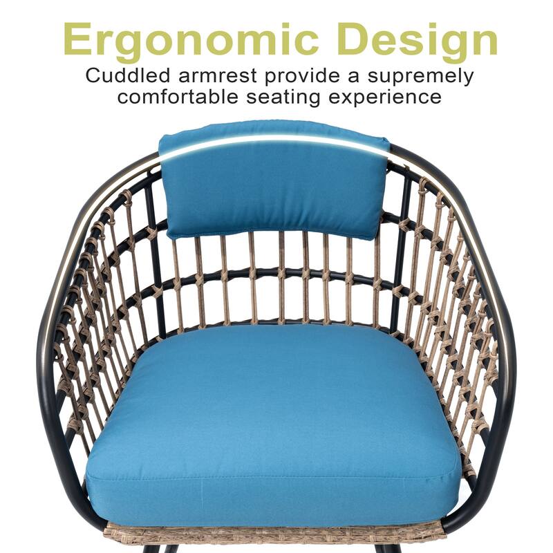 5/7/11-Piece Set Outdoor Aluminum Extendable Patio Dining Table Set with Rattan Chairs