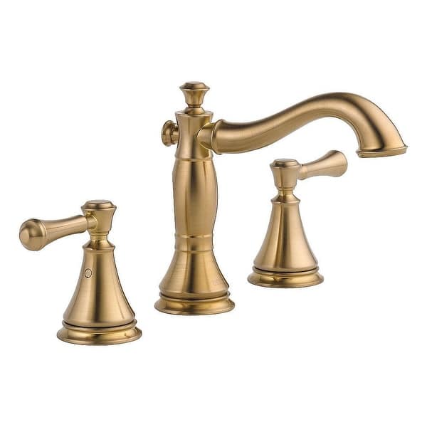 slide 2 of 7, Delta Cassidy 2-handle Widespread Bathroom Faucet Champagne Bronze