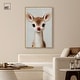 preview thumbnail 3 of 5, Baby Rudolph Christmas Wall Decor Canvas Print by Art Remedy