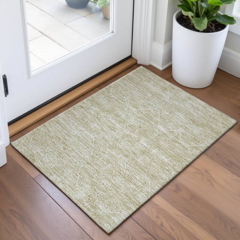 Premium Washable Super Soft Traditional Global Mayfield Rug - Beige - 1'8" x 2'6"