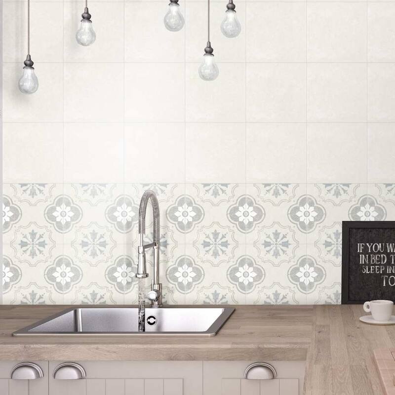 The Tile Life Oheka 6x6 Bridgeham Matte Porcelain Patterned Floor & Wall Tile